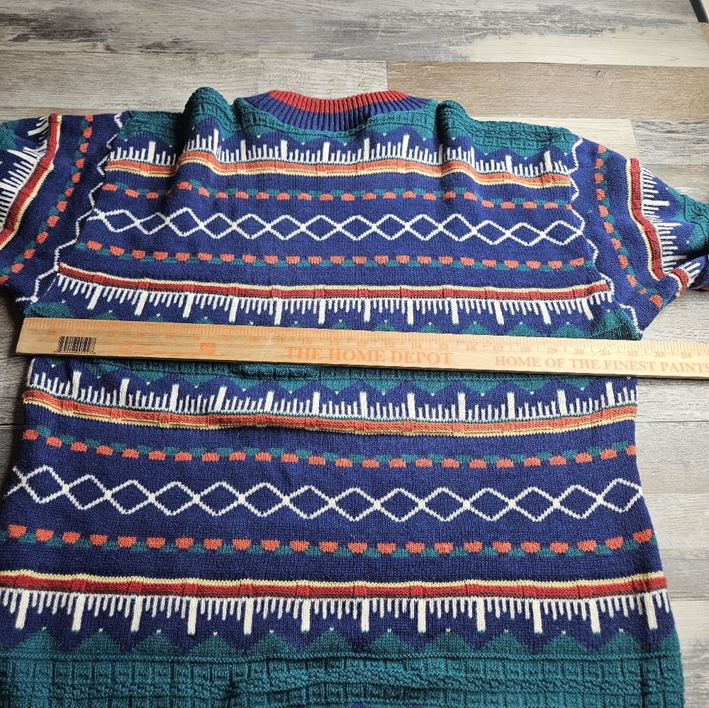 John Weitz Vintage Cotton Sweater Men's Medium Made In USA - Picture 9 of 10